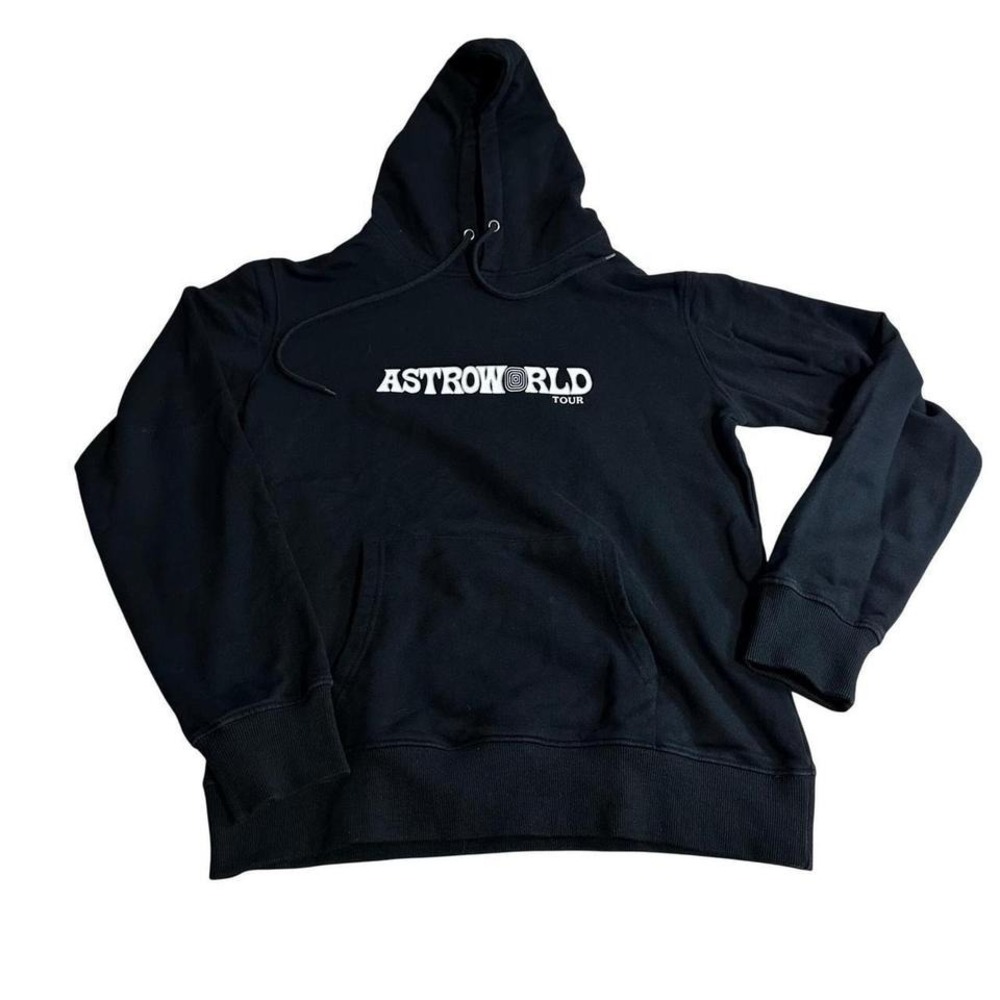 Astroworld Tour Wish You Were Here Hoodie Black Graphic Mens Size Large